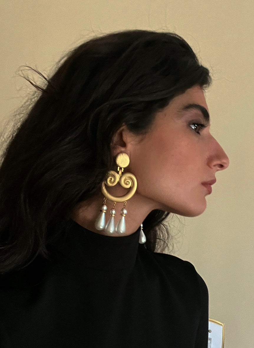 1980's Craft Earrings