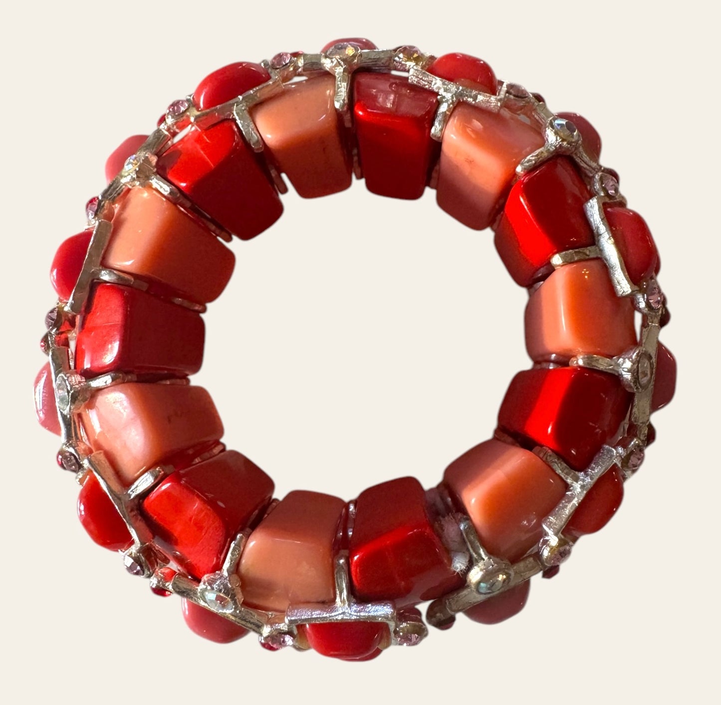 1995 Isaky Paris Bracelet In Saumon Tones
