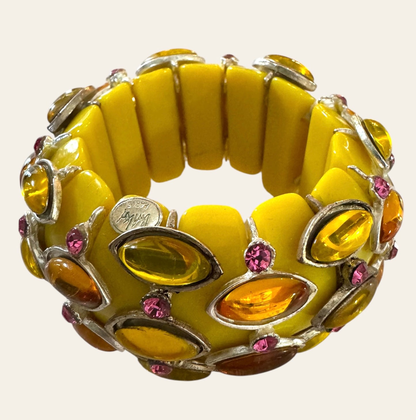 1995 Isaky Paris Yellow Bangle
