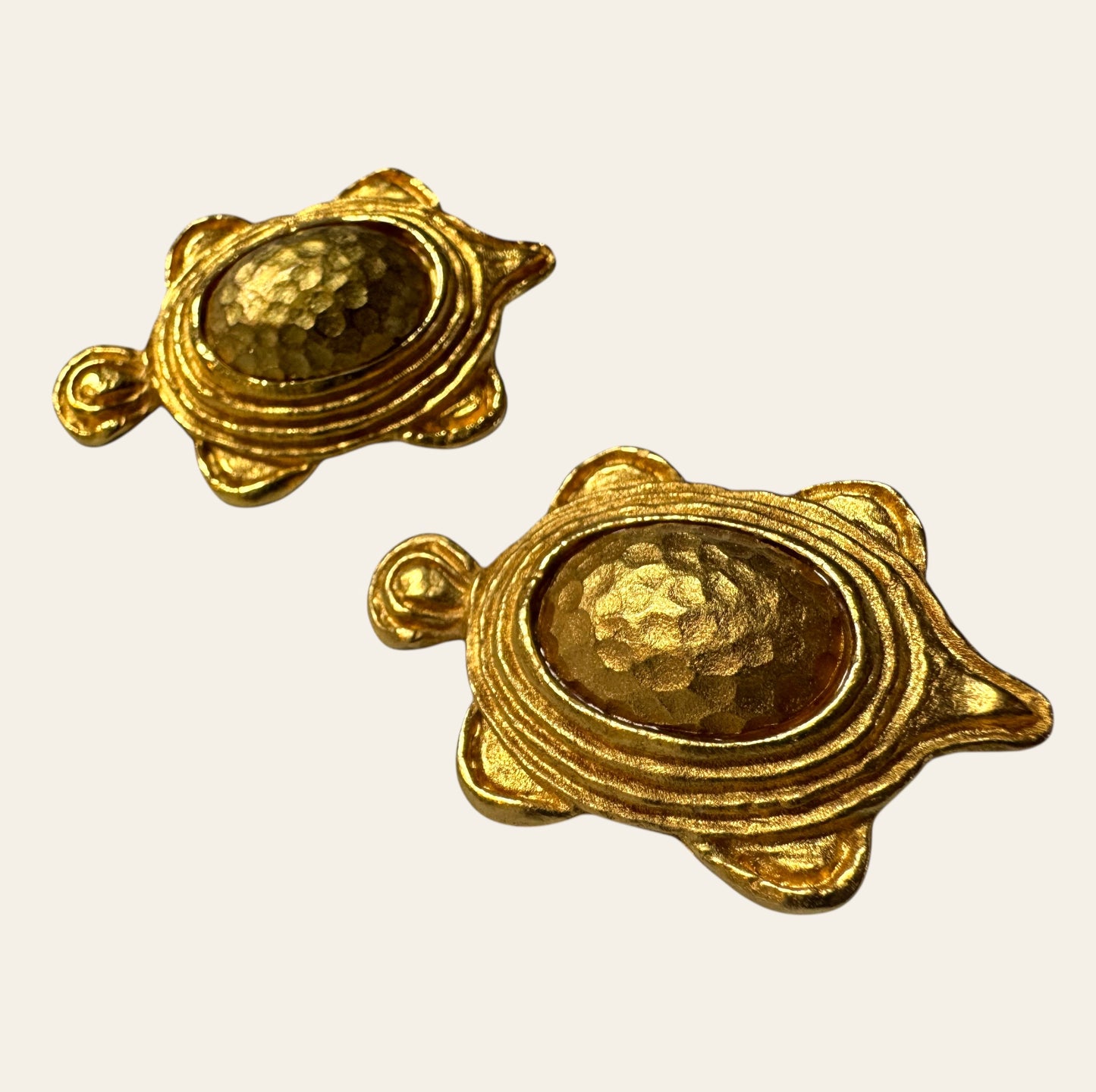 Turtle Clip On Earrings