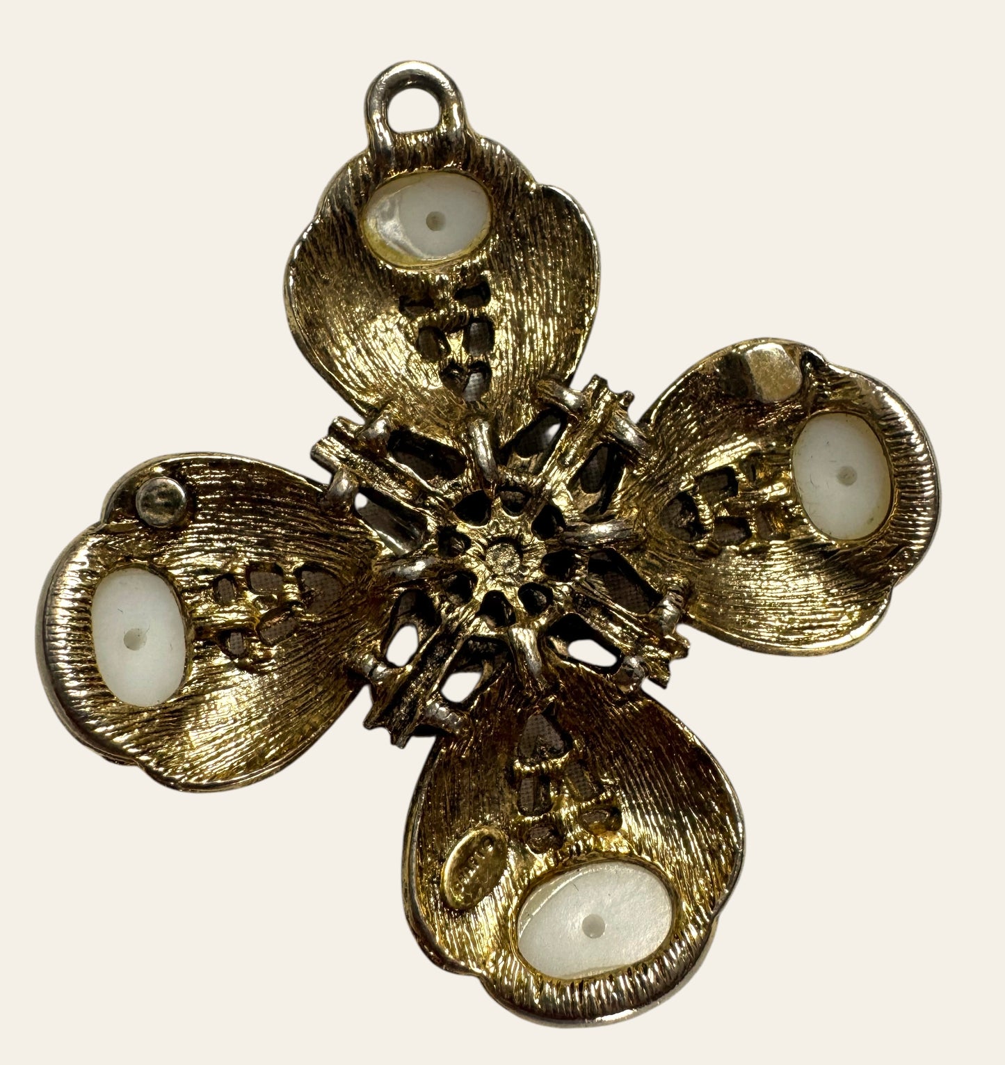 Large Byzantine Revival Cross Pendant