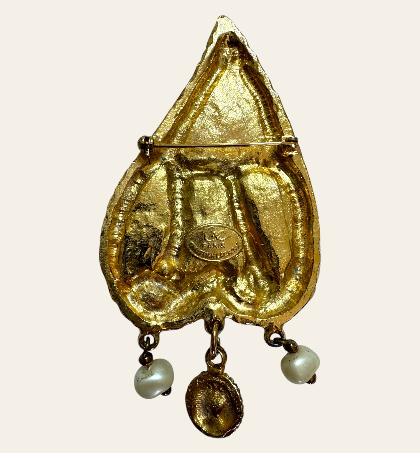 1990s Christian Lacroix Heartbeat Brooch