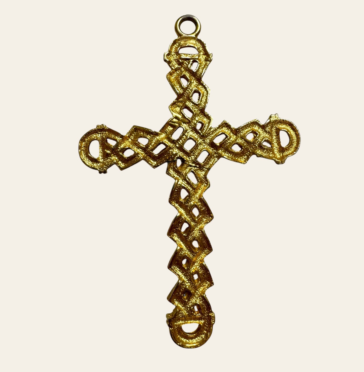 XXL Coro Braided Cross Pendant
