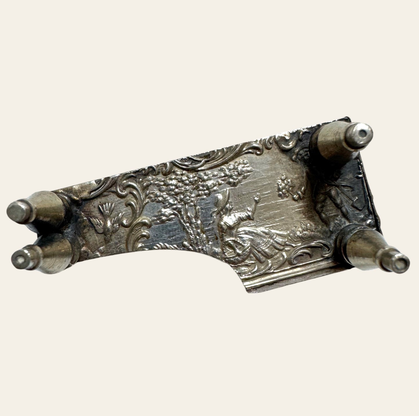 19th-Century English Silver Miniature Piano