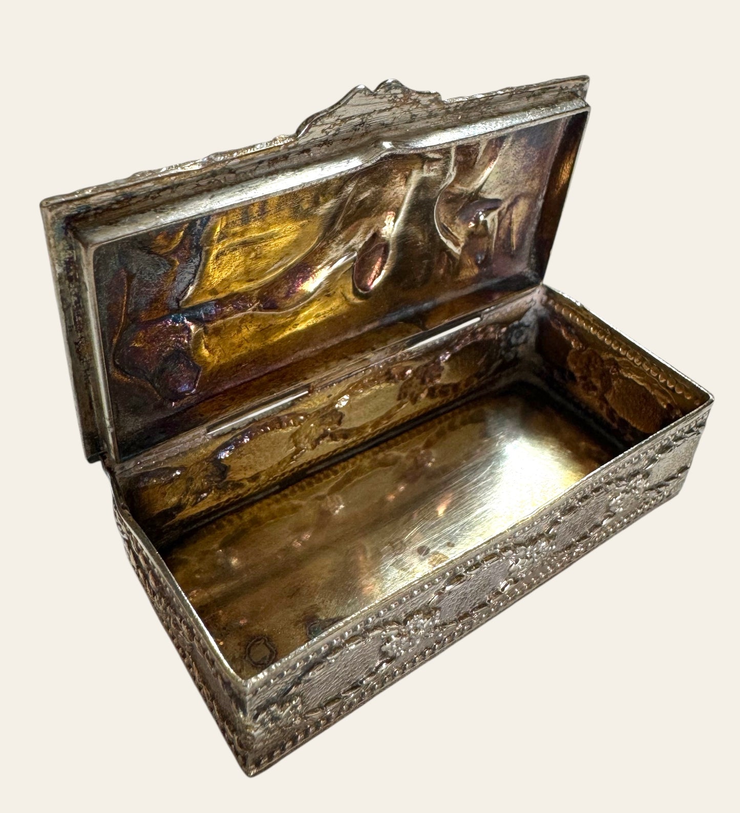 19th-Century Continental Silver Box