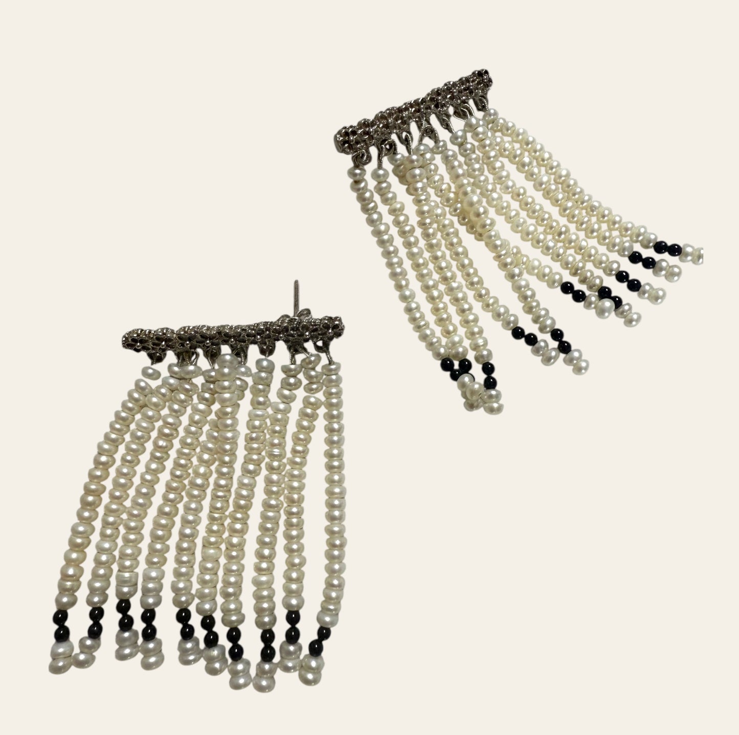 Pearl Rain Pierced Earrings