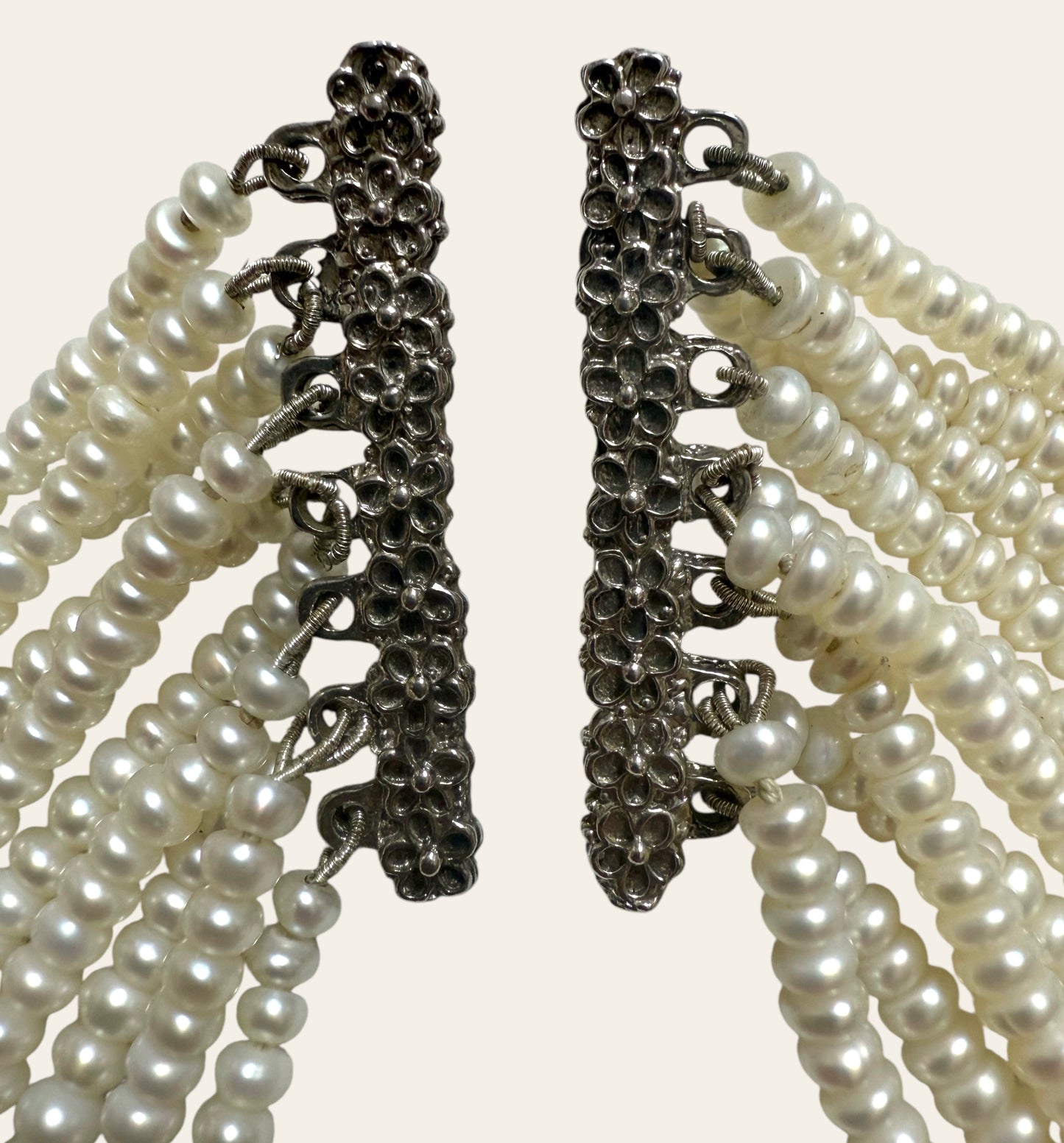 Pearl Rain Pierced Earrings
