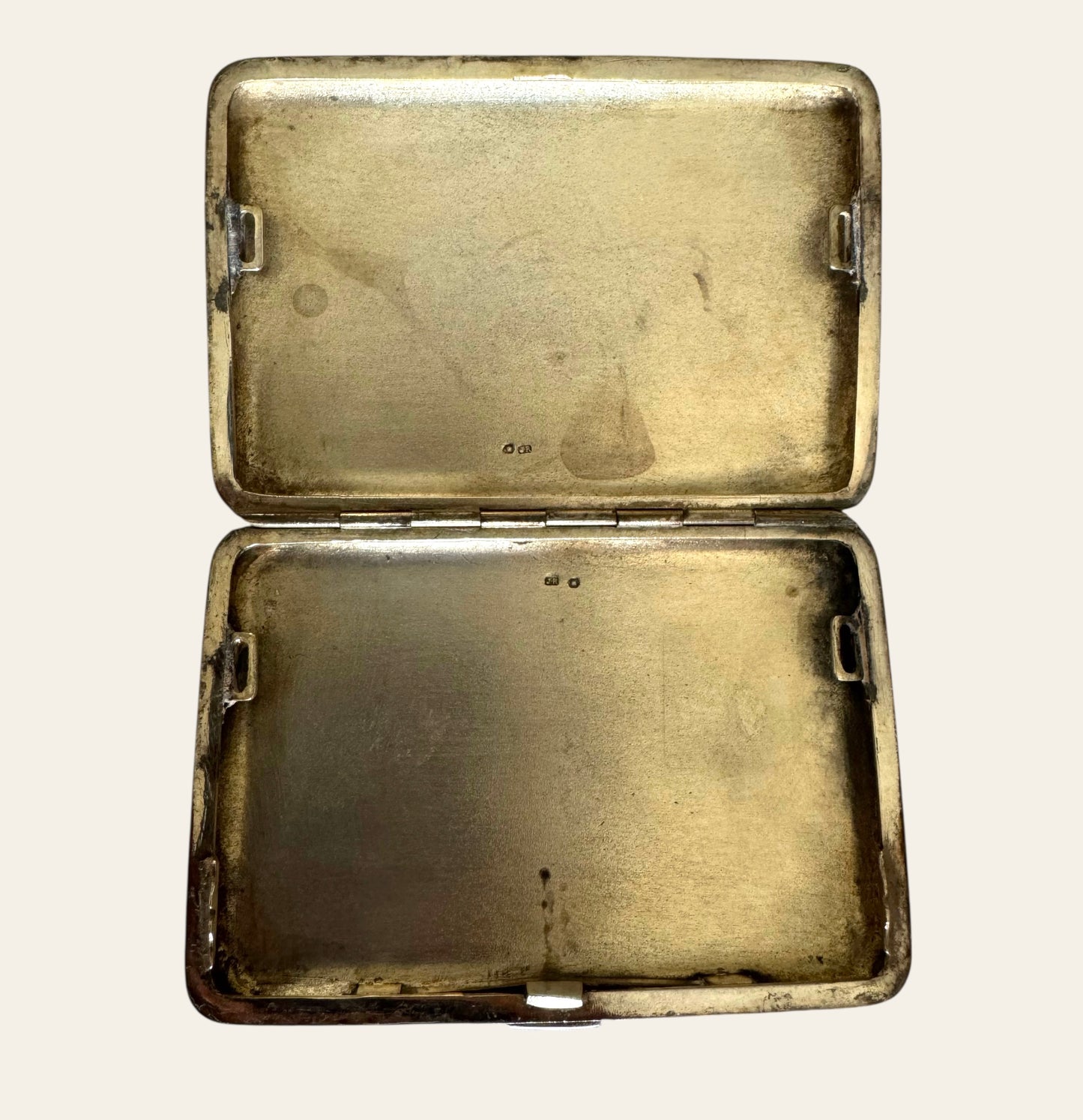 Antique Russian Silver & Niello Floral Cigarette Case (Marked 84, c.1900)