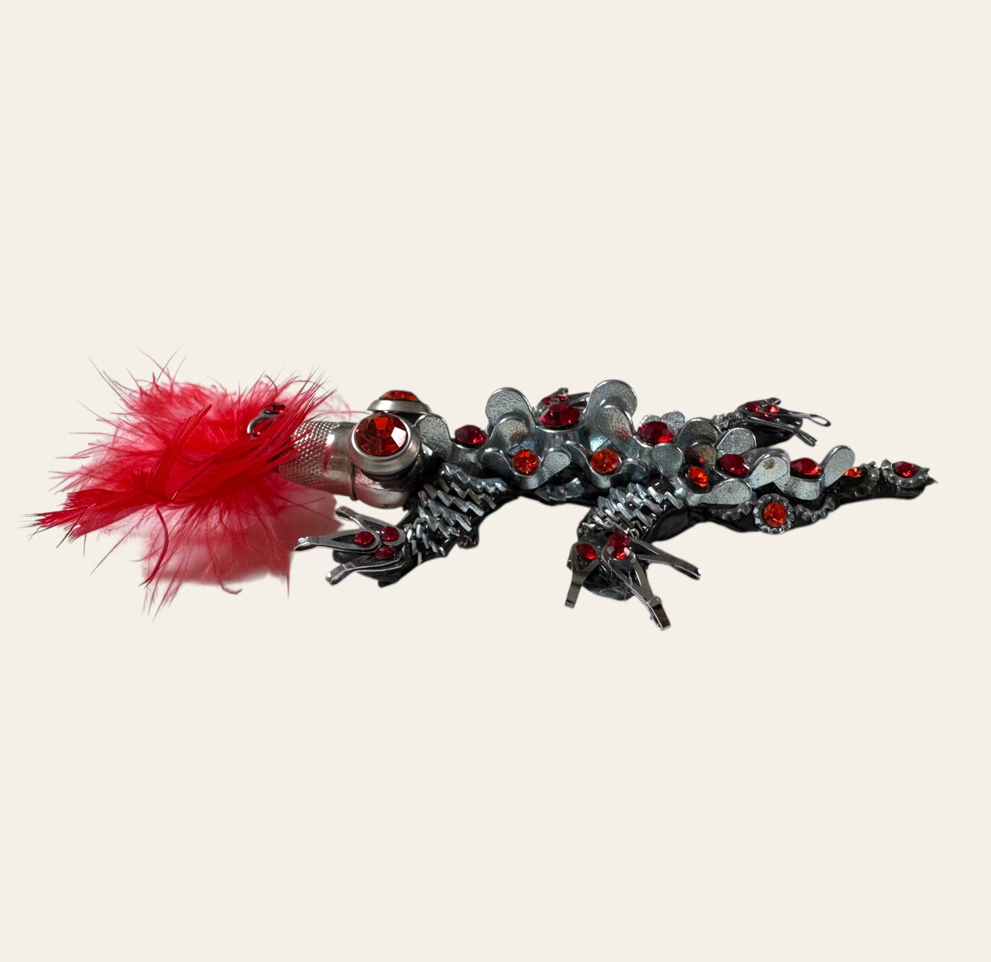 XXL Sculptural Dragon Brooch