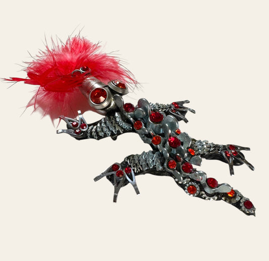 XXL Sculptural Dragon Brooch
