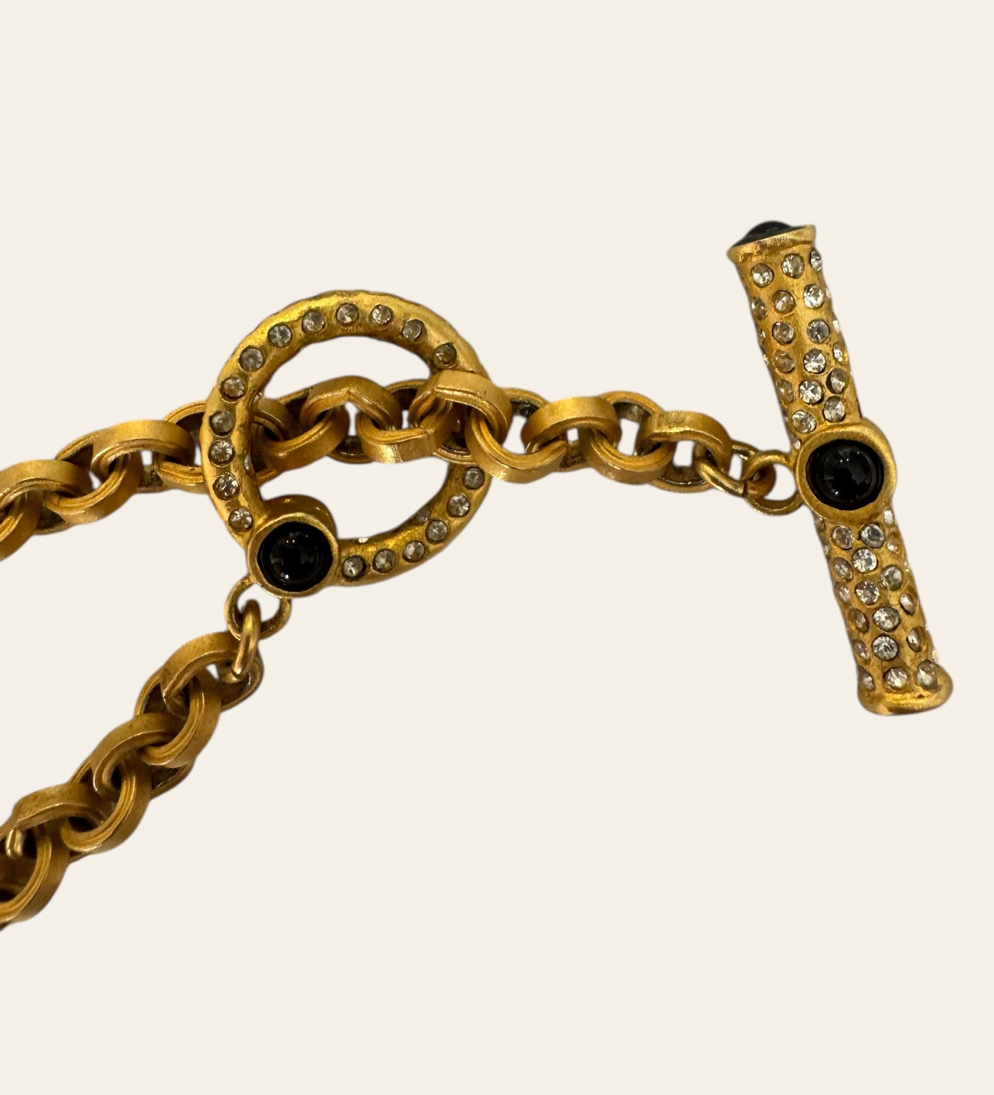 Art Deco Revival Long Chain Necklace