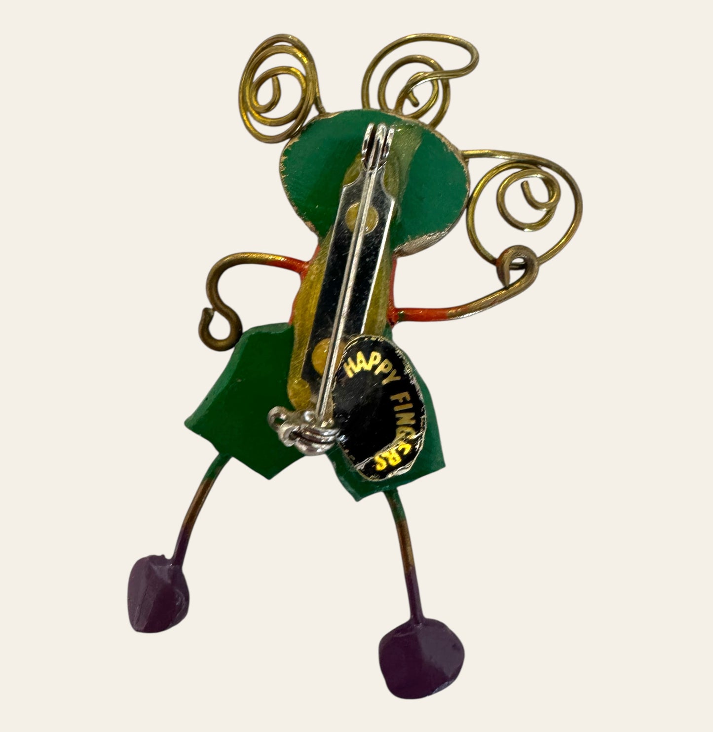 1990s Happy Fingers Pin