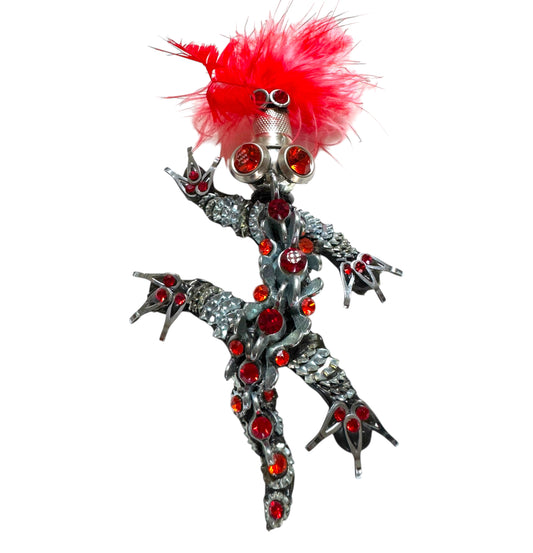 XXL Sculptural Dragon Brooch