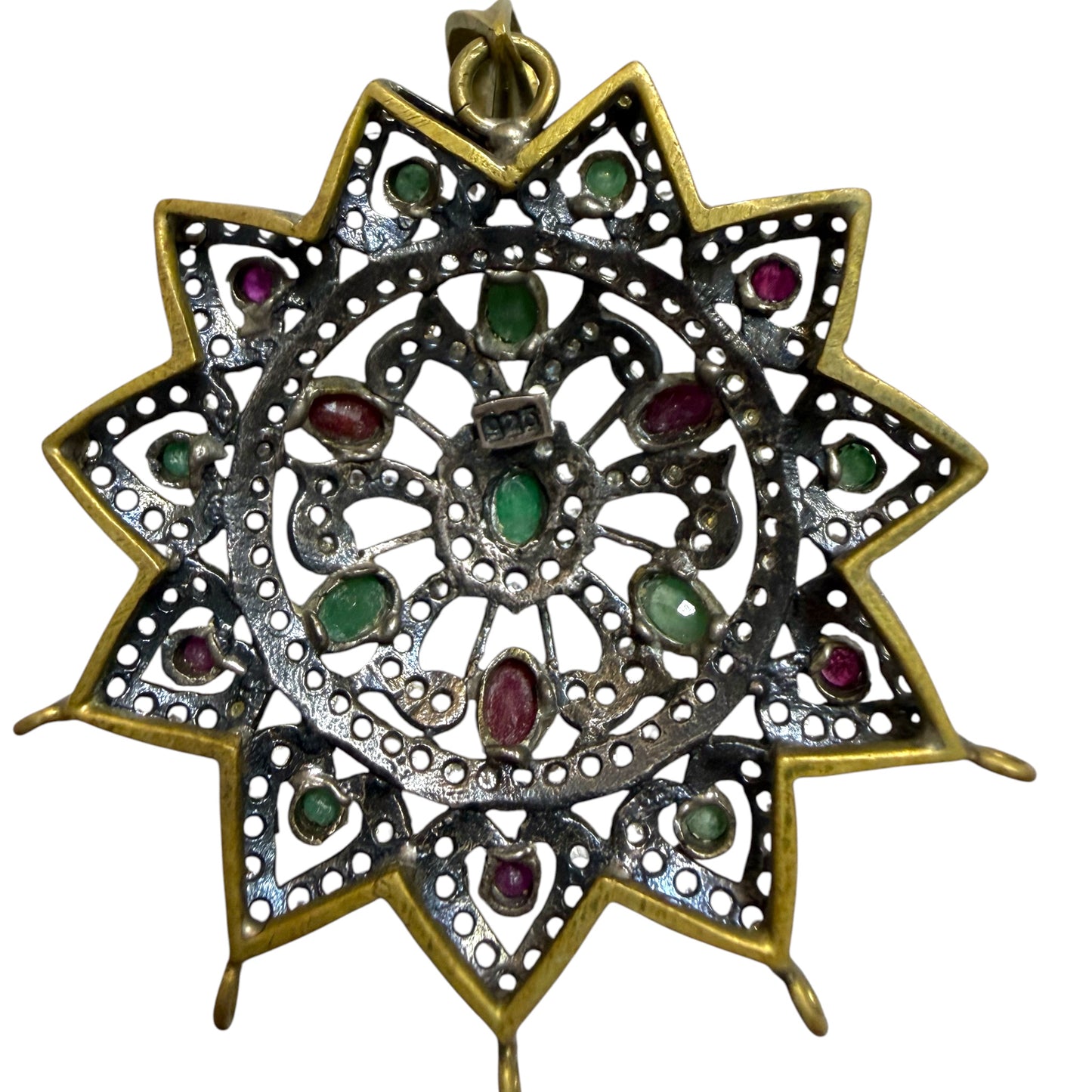925 Sterling Silver Flower Pendant
