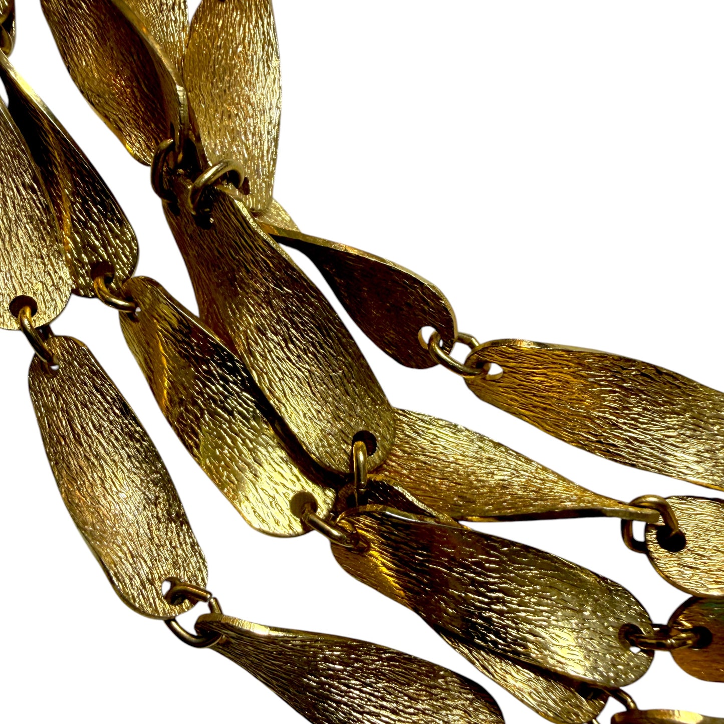 1960's Tortolani Multi Chain Collar Necklace