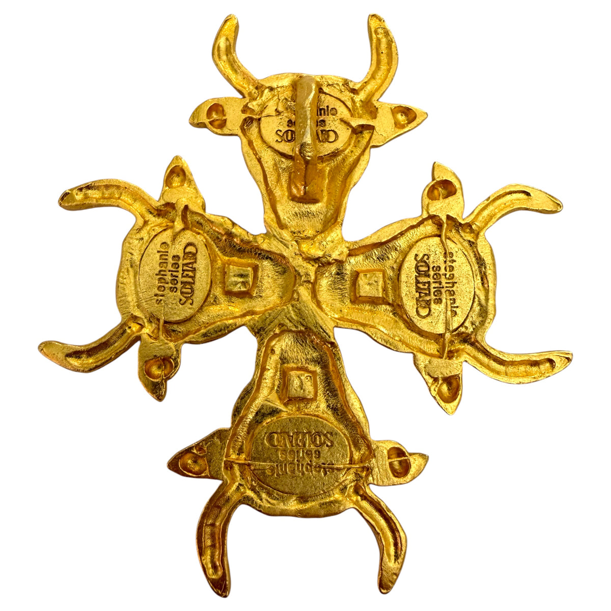 1990's SOULEIADO Bulls Pendant