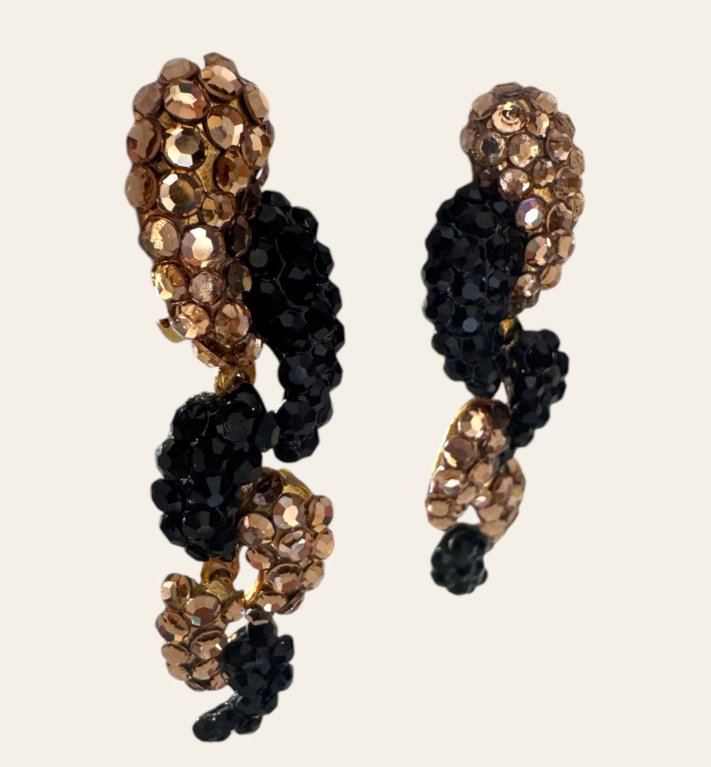 1980's Bellini Clip On Drop Earrings