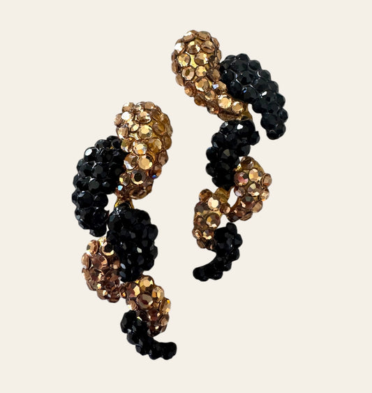 1980's Bellini Clip On Drop Earrings