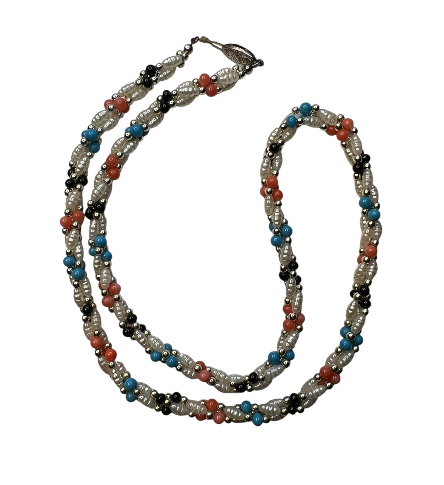 Long Vintage Beaded Necklace
