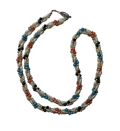 Long Vintage Beaded Necklace