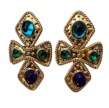Gold Tone Dangle Earrings