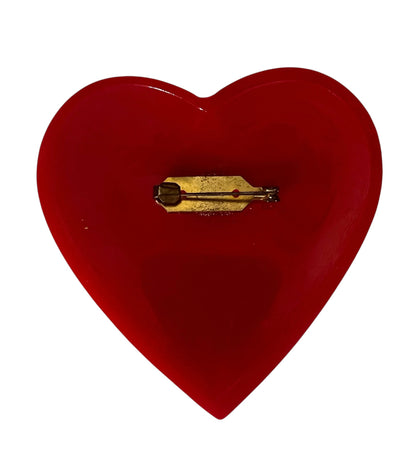 Massive Red Heart & Sea Anchor Brooches