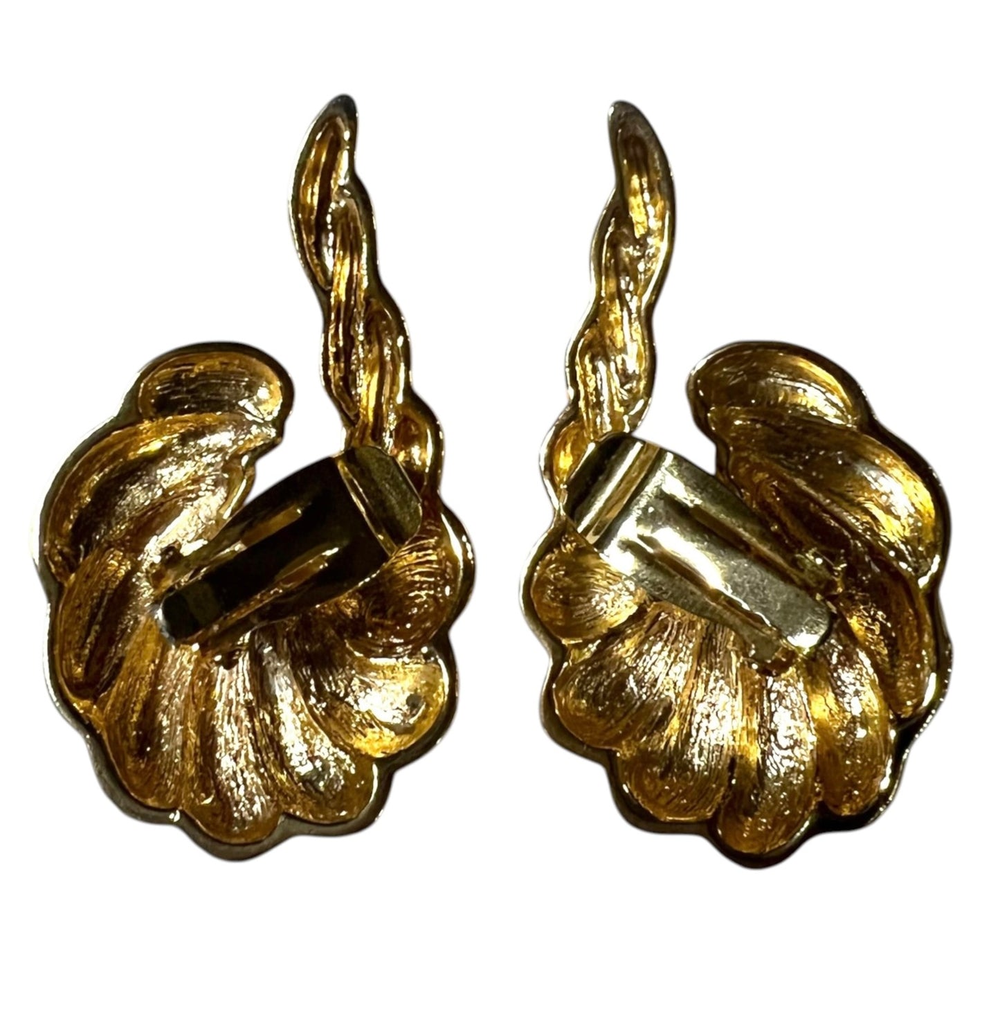 Shrimp Style Climber Clip On Earrings