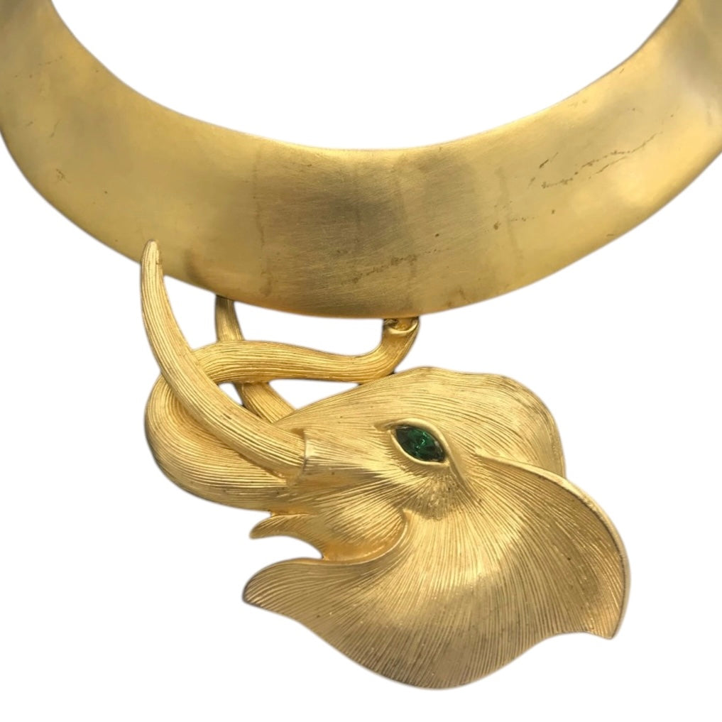 1980's LES BERNARD Elephant Choker