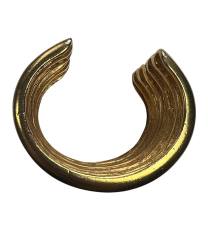 Vintage Wide Gold Tone Cuff Bracelet