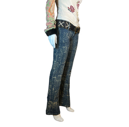 2002 Virgin Only Tie Die Low Waist Jeans