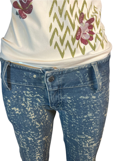 2002 Virgin Only Tie Die Low Waist Jeans