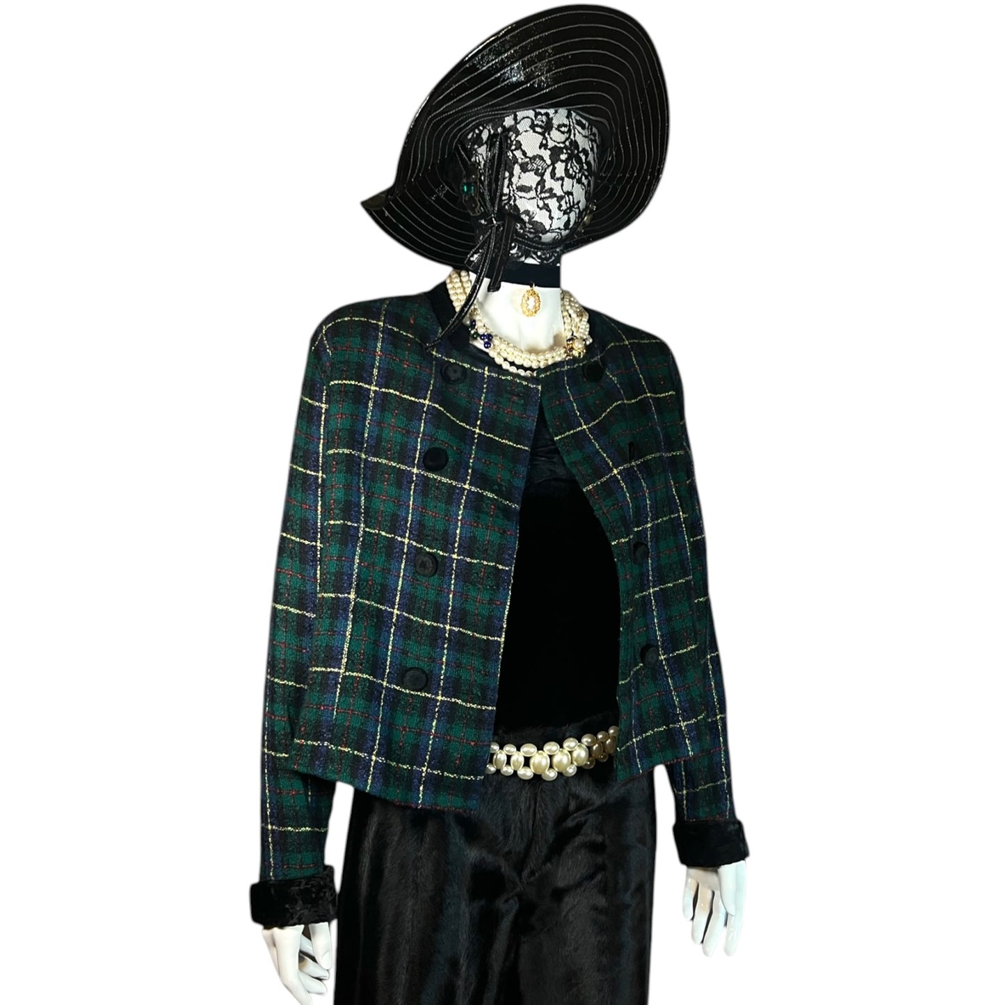 Vintage Green Plaid Jacket