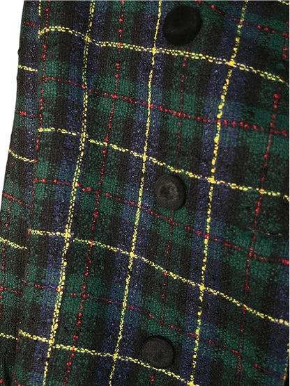 Vintage Green Plaid Jacket