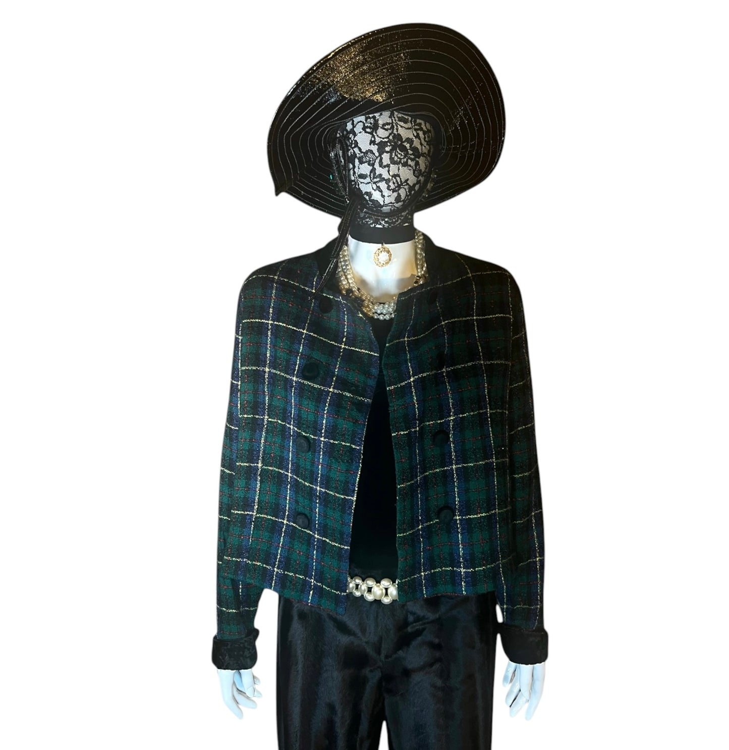 Vintage Green Plaid Jacket