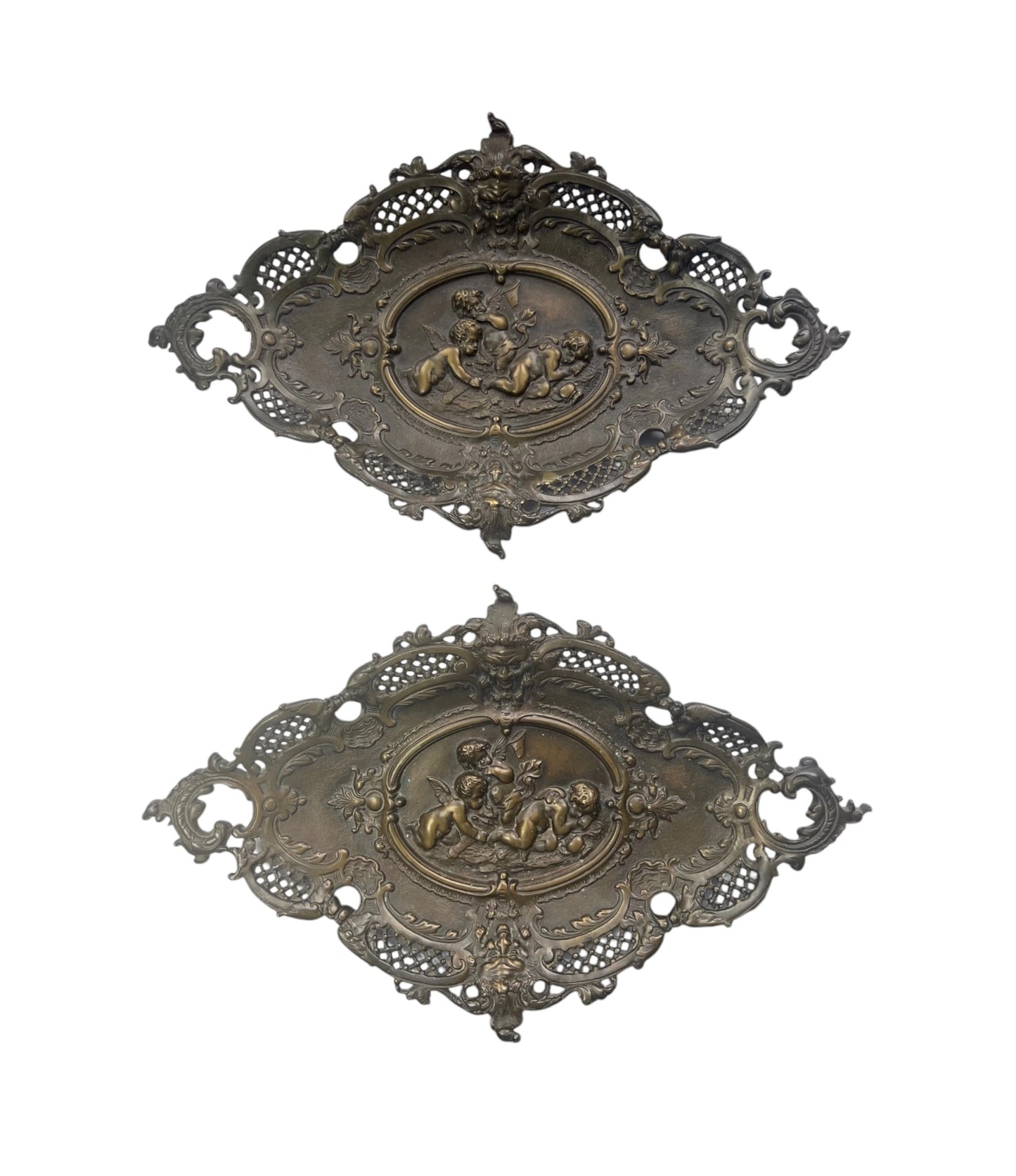 19th Century Baroque and Bronze Centerpieces
