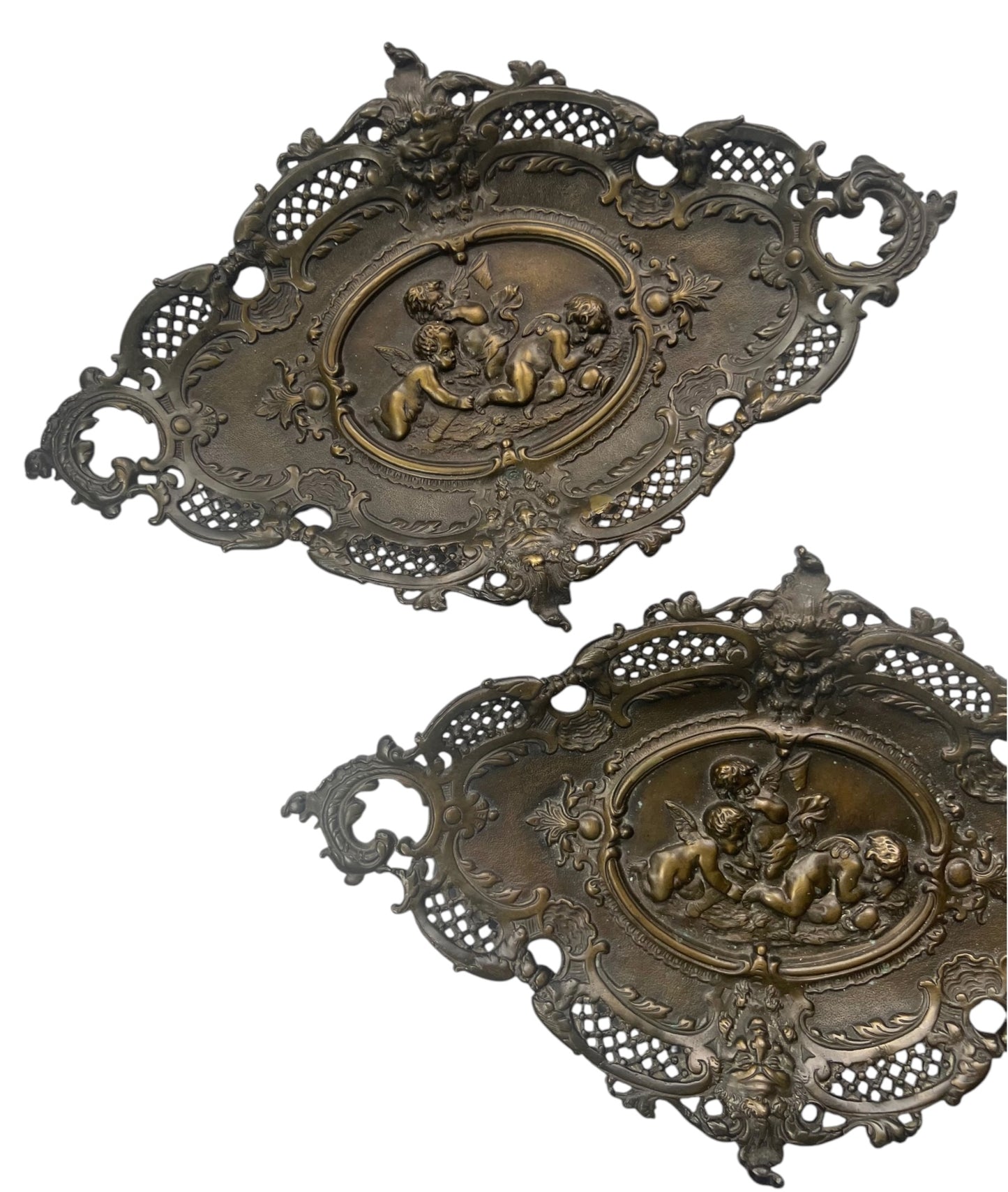 19th Century Baroque and Bronze Centerpieces