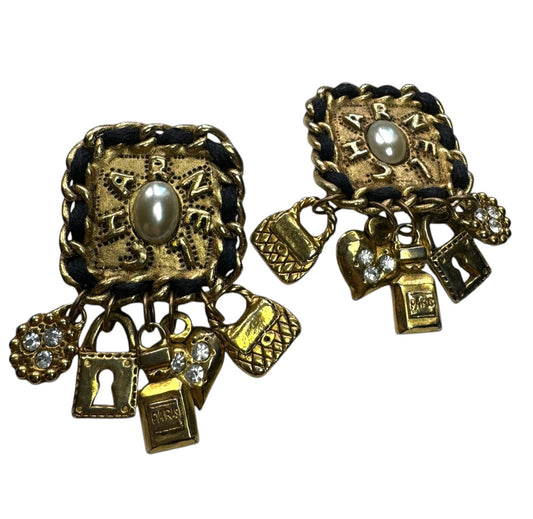 1980's ChaRnel Clip On Earrings