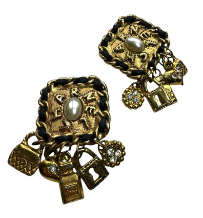 1980's ChaRnel Clip On Earrings