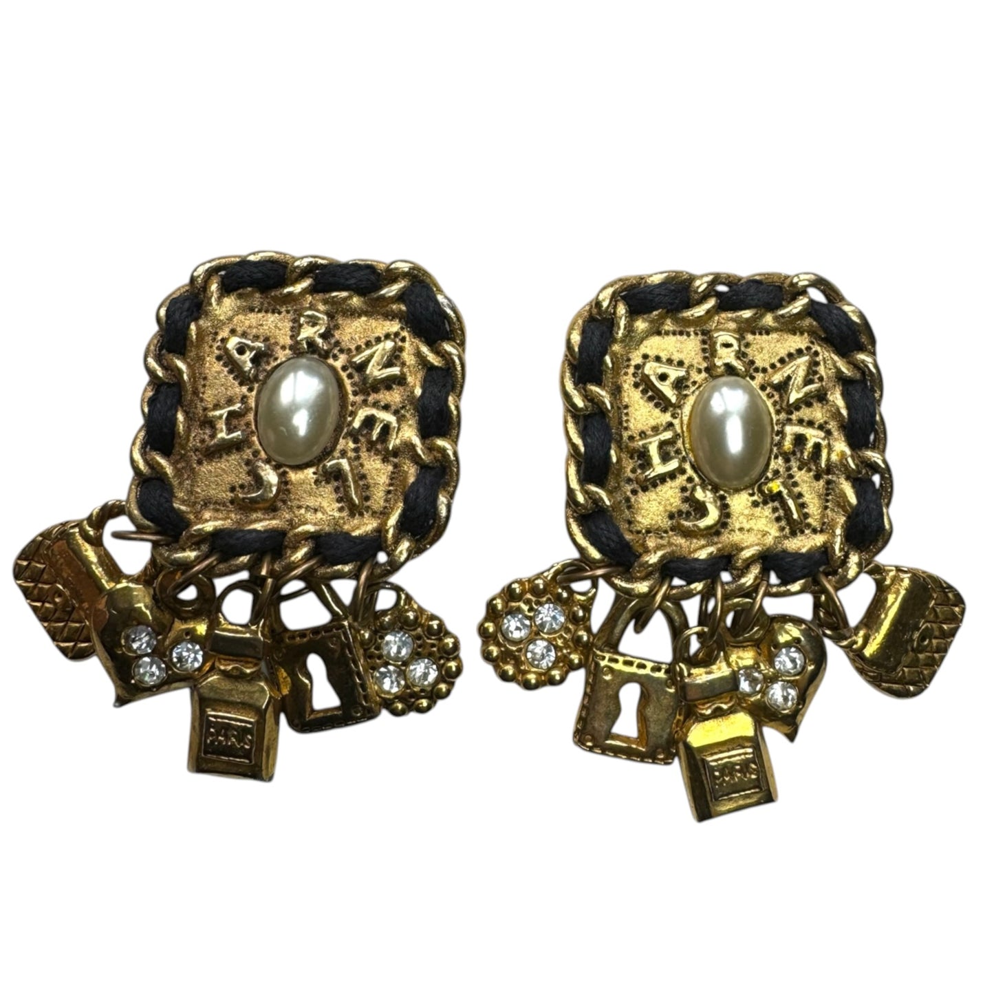 1980's ChaRnel Clip On Earrings