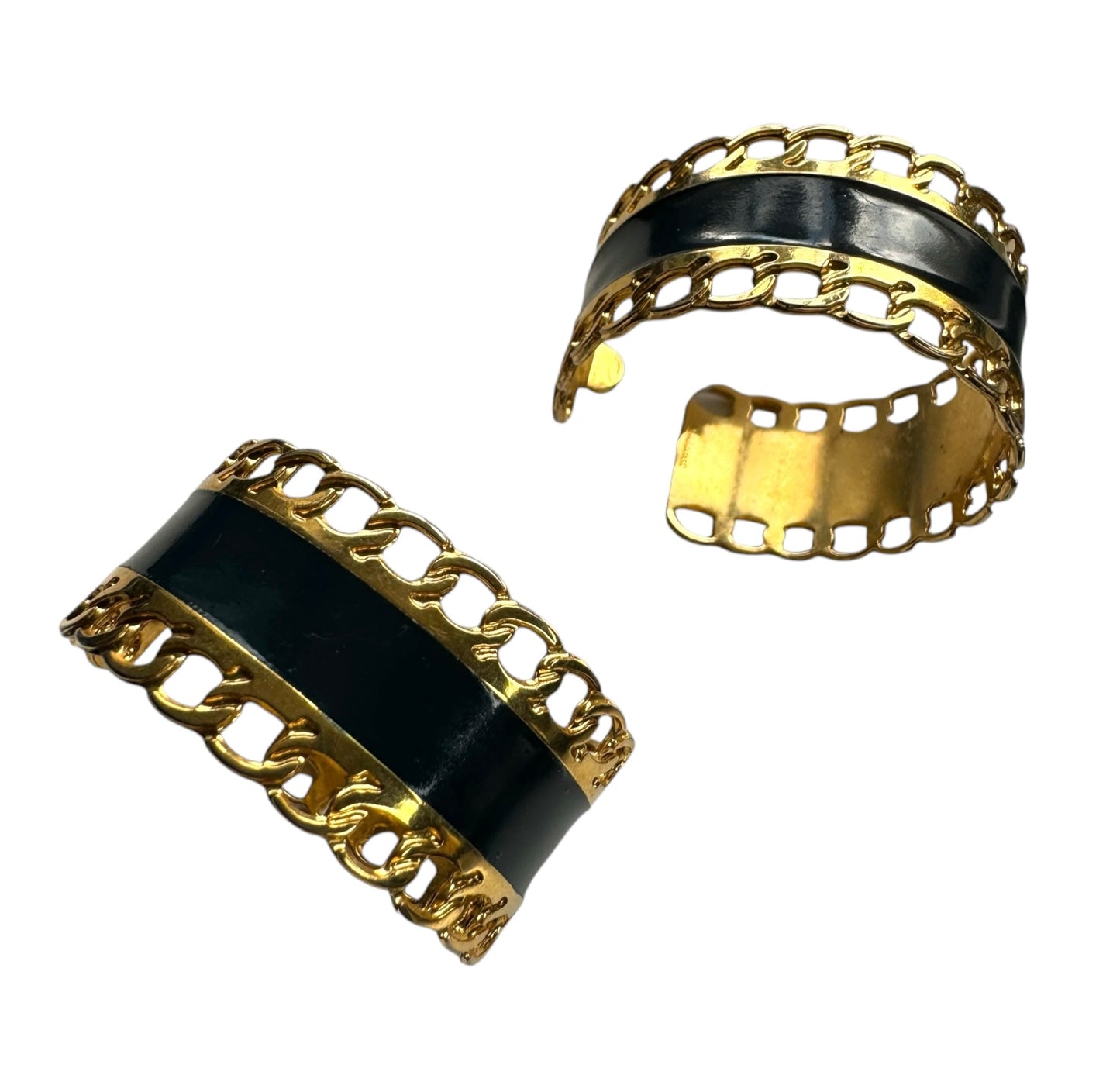 Large Monet Hoop Pierced Earrings