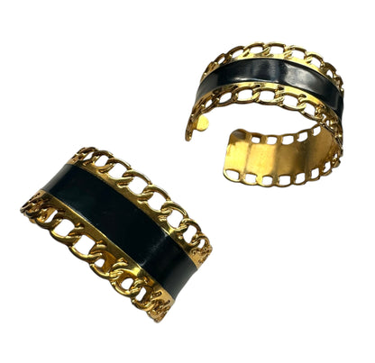 Large Monet Hoop Pierced Earrings