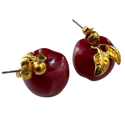 Avon Apple Dangle Pierced Earrings