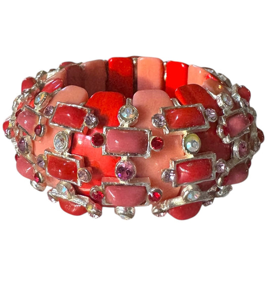 1995 Isaky Paris Bracelet In Saumon Tones