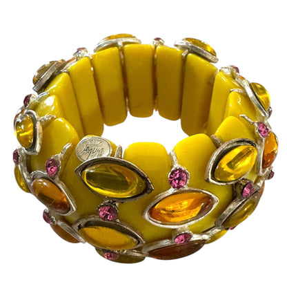 1995 Isaky Paris Yellow Bangle