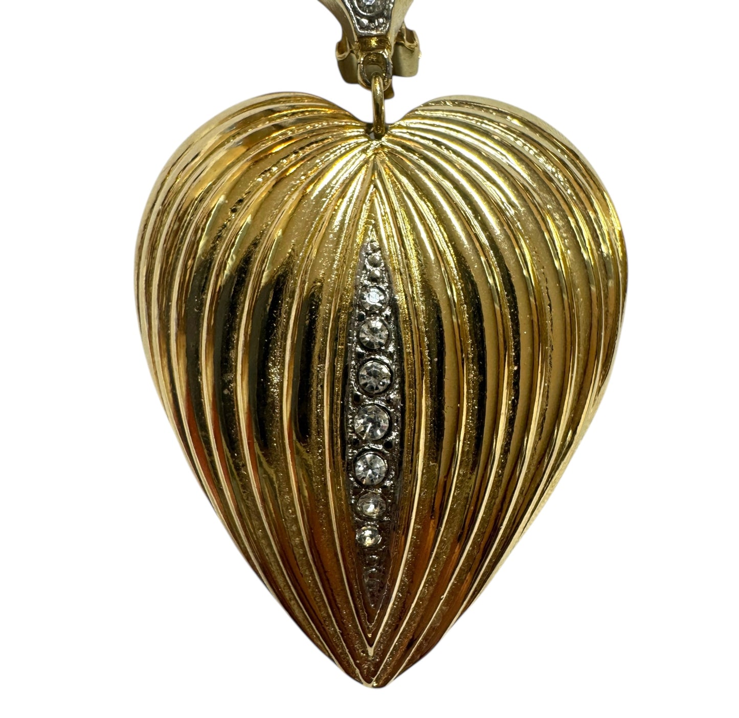 Massive Hearts Clip On Earrings
