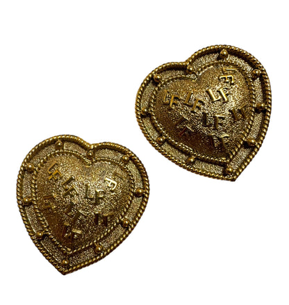 Massive Louis Feraud Clip On Earrings