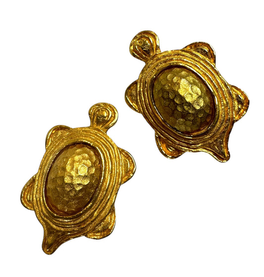 Turtle Clip On Earrings