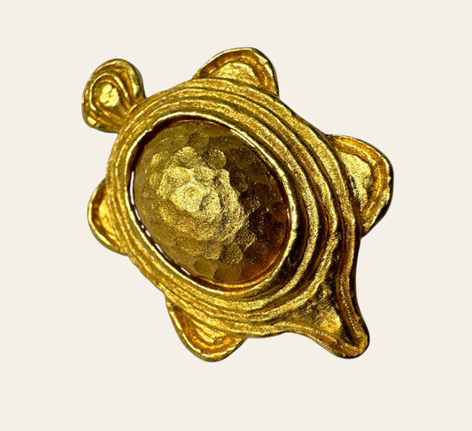 Turtle Clip On Earrings