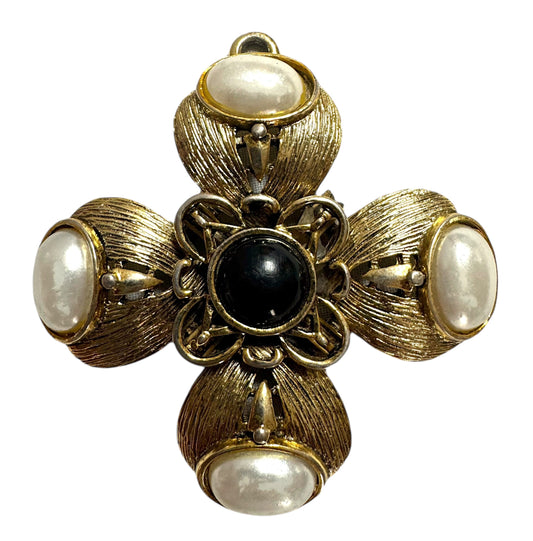 Large Byzantine Revival Cross Pendant