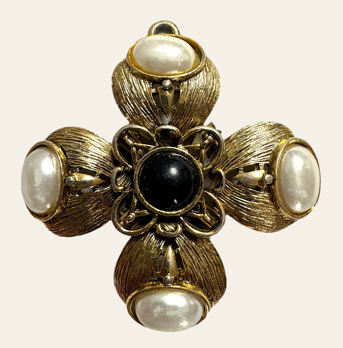 Large Byzantine Revival Cross Pendant